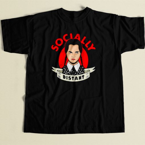 Socially Distant Girl 80s Mens T Shirt