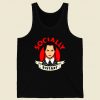 Socially Distant Girl Retro Mens Tank Top