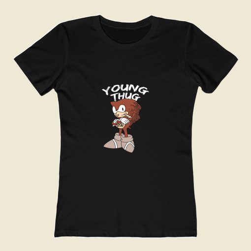 Sonic Young Thug Recorded 80s Womens T shirt