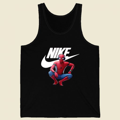 Spiderman With Headphone Men Tank Top Style