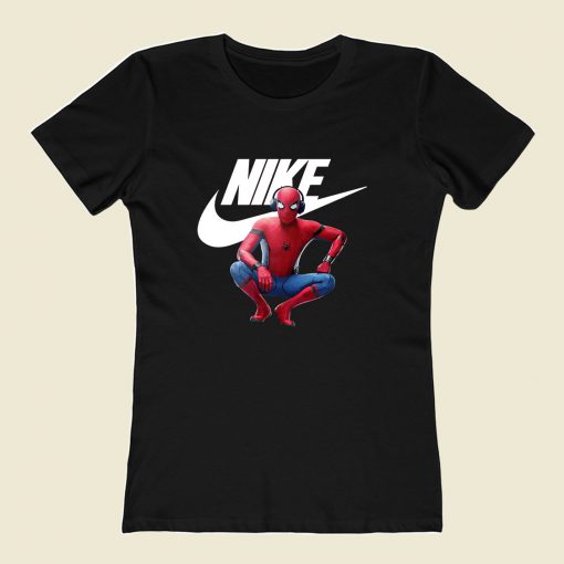 Spiderman With Headphone Women T Shirt Style