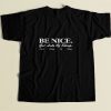 Sporty Rich Be Nice Get Lots Of Sleep 80s Mens T Shirt