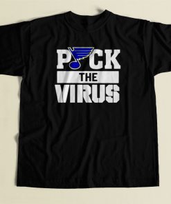 St. Louis Blues Puck The Virus 80s Mens T Shirt