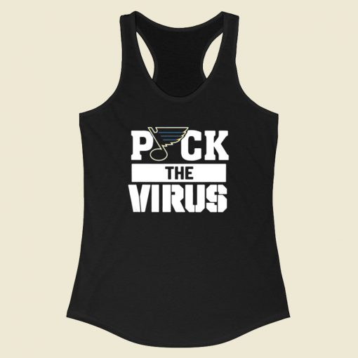 St. Louis Blues Puck The Virus Racerback Tank Top