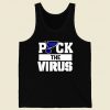 St. Louis Blues Puck The Virus Retro Mens Tank Top