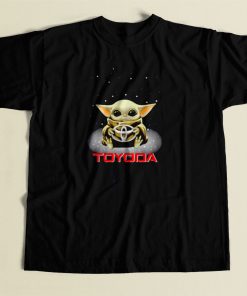 Star Wars Baby Yoda Hug Toyota 80s Mens T Shirt