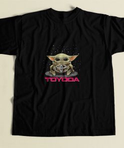 Star Wars Baby Yoda Hug Toyota Retro 80s Mens T Shirt