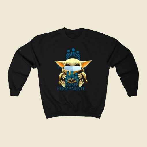 Star Wars Baby Yoda Mask Hug Kaiser 80s Sweatshirt Style