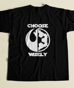 Star Wars Choose Wisely 80s Mens T Shirt