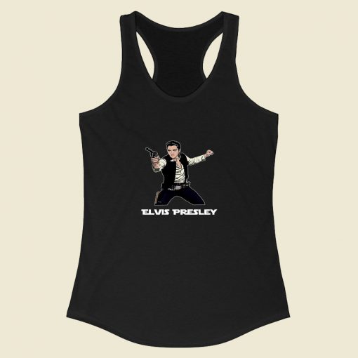 Star Wars Parody Han Elvis Solo Racerback Tank Top