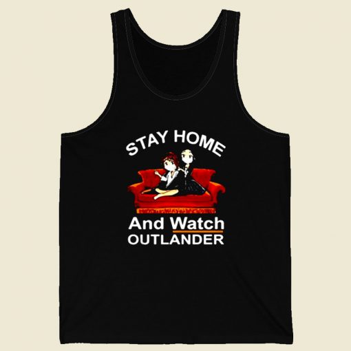 Stay Home And Wat Outlander Retro Mens Tank Top