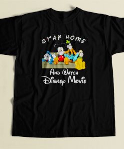 Stay Home And Watch Disney Movie 80s Mens T Shirt