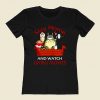 Stay Home And Watch Ghibli Movies 80s Womens T shirt