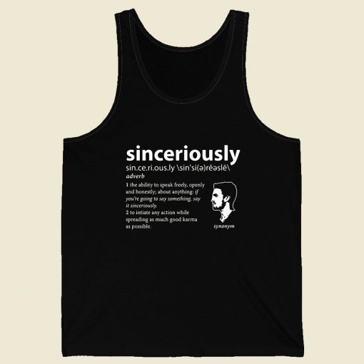 Stephen Amell Sinceriously Meaning Tb Men Tank Top Style