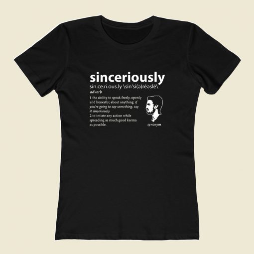 Stephen Amell Sinceriously Meaning Tb Women T Shirt Style