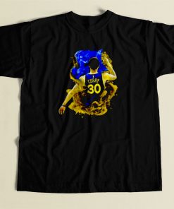 Stephen Curry Basketball 80s Mens T Shirt