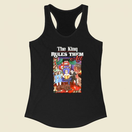 Stephen King Rules Them All Racerback Tank Top