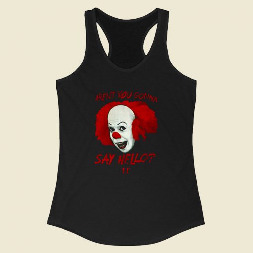 Stephen King Tim Curry Racerback Tank Top