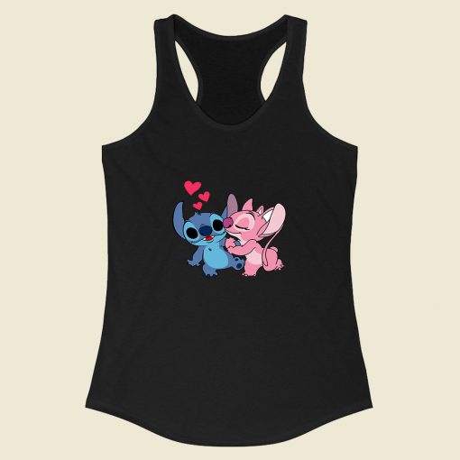 Stitch Angel Kiss Racerback Tank Top