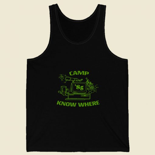 Stranger Things Camp Know Where Retro Mens Tank Top