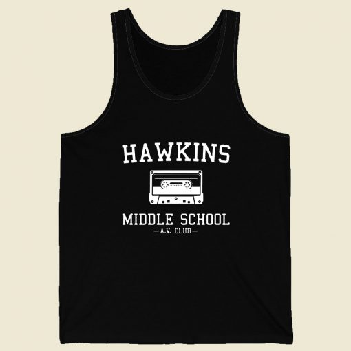 Stranger Things Hawkins Av Club Men Tank Top Style