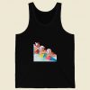 Summer Girls In A Pool Swimmers Retro Mens Tank Top