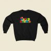 Super Daddio Mario Bros 80s Sweatshirt Style