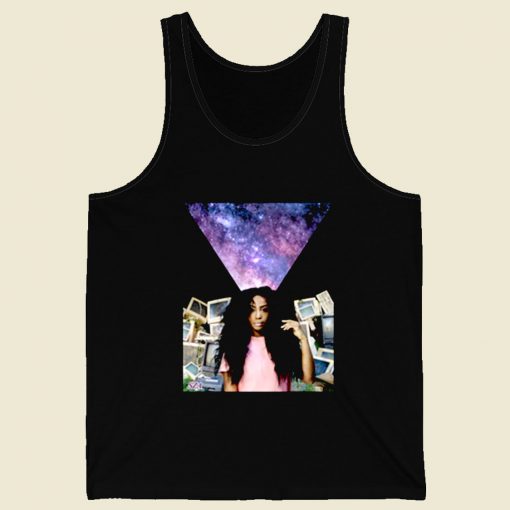 Sza Girl Rapper Retro Mens Tank Top