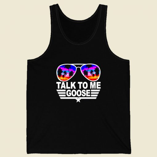 Talk To Me Goose Retro Mens Tank Top