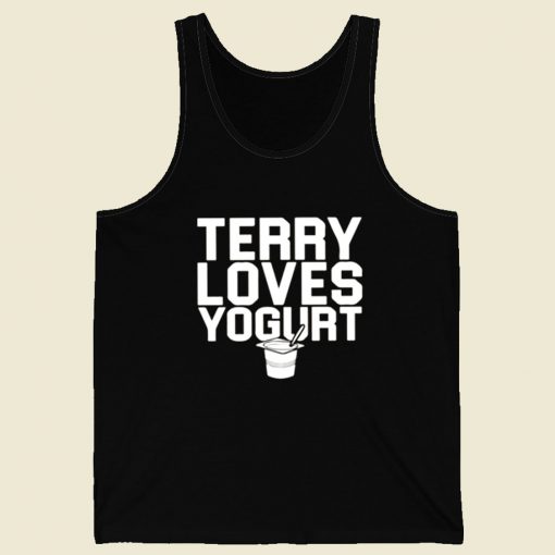 Terry Loves Yogurt Brooklyn 99 Retro Mens Tank Top