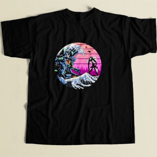 The Great Wave Off Evangelion 80s Mens T Shirt