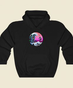 The Great Wave Off Evangelion Cool Hoodie Fashion