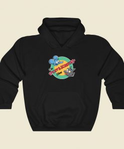 The Itchy Scratchy Show Retro 80s Fashionable Hoodie