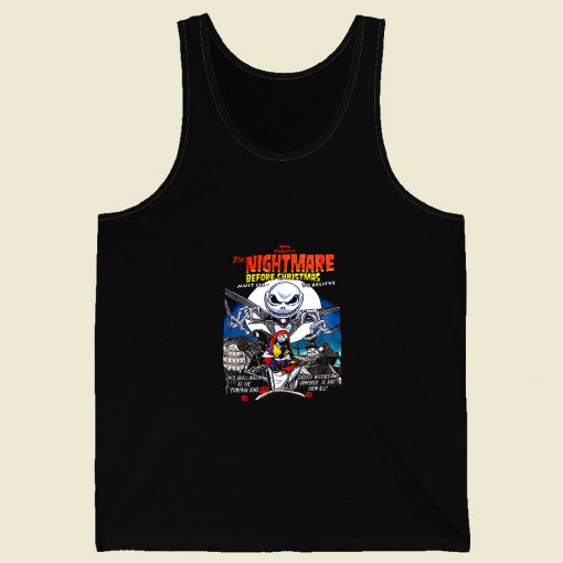 The Nightmare Before Christmas Retro Mens Tank Top