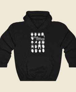 The Office Character Faces Cool Hoodie Fashion