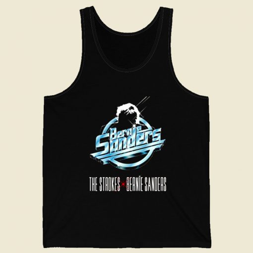 The Strokes X Bernie Sanders Retro Mens Tank Top