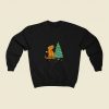 The Struggle Dino Christmas 80s Sweatshirt Style