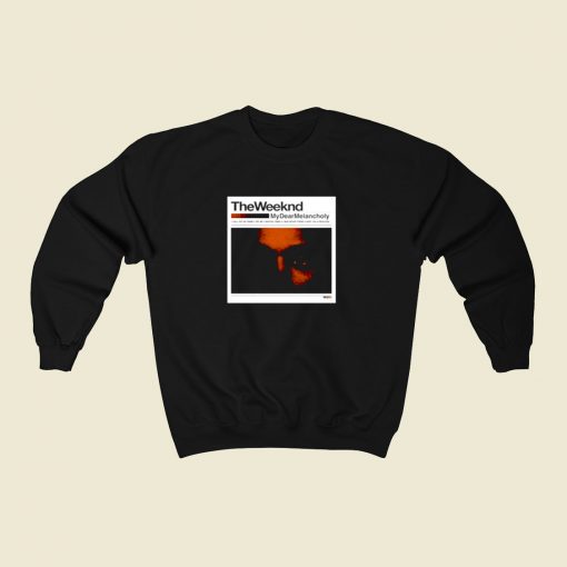 The Weeknd My Dear Melancholy 80s Sweatshirt Style