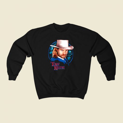 Toby Keith Does That Blue Moon Shine 80s Sweatshirt Style