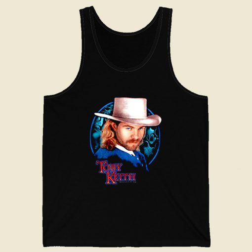 Toby Keith Does That Blue Moon Shine Retro Mens Tank Top