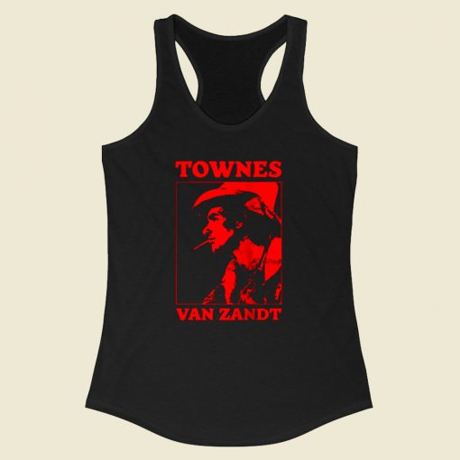 Townes Van Zandt Racerback Tank Top