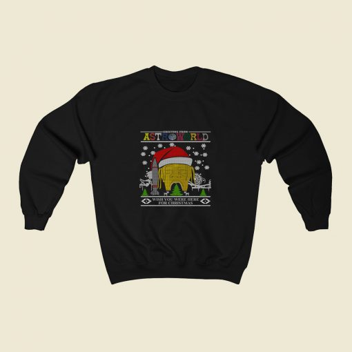 Travis Scott Astroworld Christmas Ugly 80s Sweatshirt Style