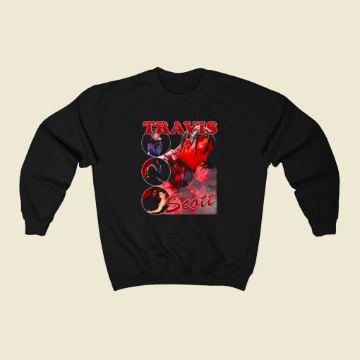 Travis Scott Hip Hop Rapper 80s Sweatshirt Style