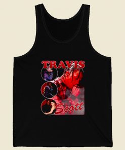 Travis Scott Hip Hop Rapper Retro Mens Tank Top