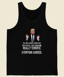 Trump You Are A Great Great Dad Retro Mens Tank Top