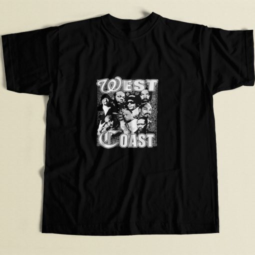 Tupac Dre Snoop West Coast 80s Mens T Shirt