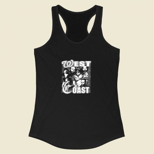 Tupac Dre Snoop West Coast Racerback Tank Top