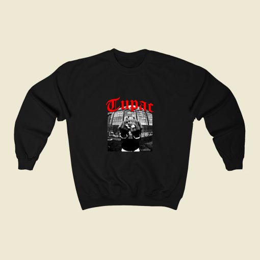 Tupac Middle Finger 80s Sweatshirt Style