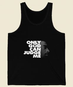 Tupac Only God Can Judge Me Retro Mens Tank Top