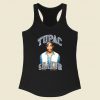 Tupac Shakur Glitter Rap Racerback Tank Top